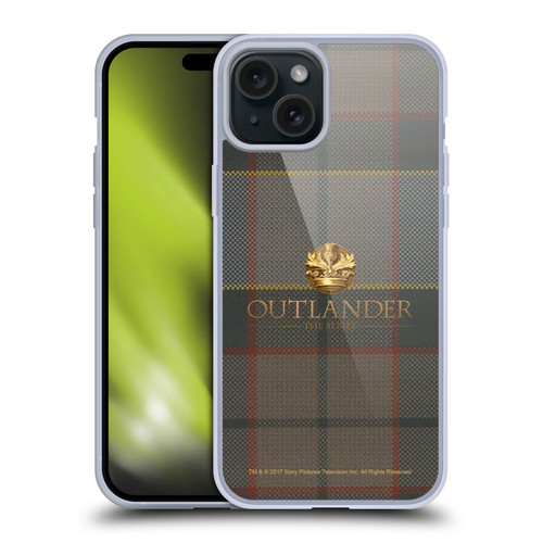 Outlander Tartans Fraser Soft Gel Case for Apple iPhone 15 Plus