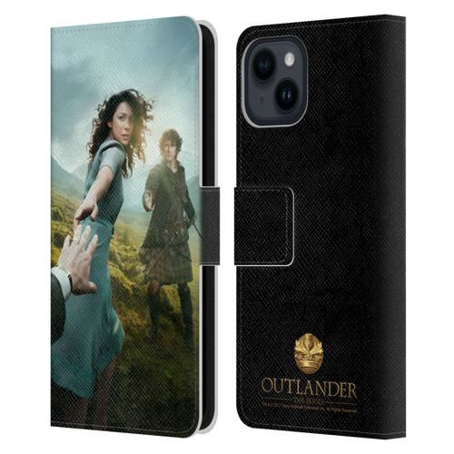 Outlander Key Art Season 1 Poster Leather Book Wallet Case Cover For Apple iPhone 15