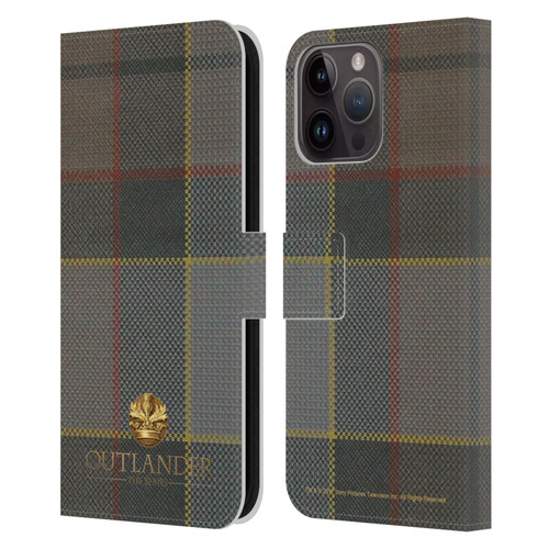 Outlander Tartans Fraser Leather Book Wallet Case Cover For Apple iPhone 15 Pro Max