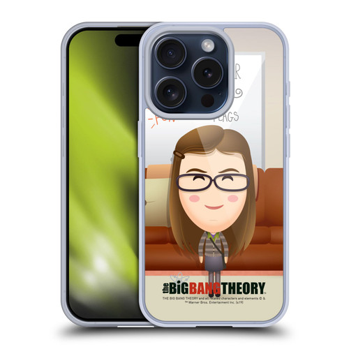 The Big Bang Theory Character Art Amy Soft Gel Case for Apple iPhone 15 Pro