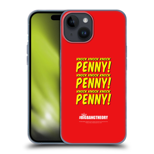 The Big Bang Theory Iconic Sheldon Knock Soft Gel Case for Apple iPhone 15