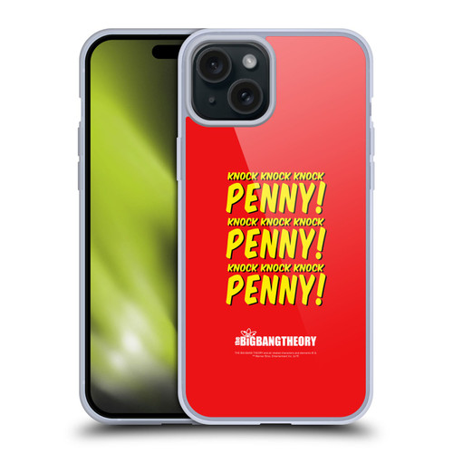 The Big Bang Theory Iconic Sheldon Knock Soft Gel Case for Apple iPhone 15 Plus