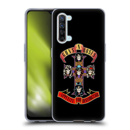 Guns N' Roses Key Art Appetite For Destruction Soft Gel Case for OPPO Find X2 Lite 5G