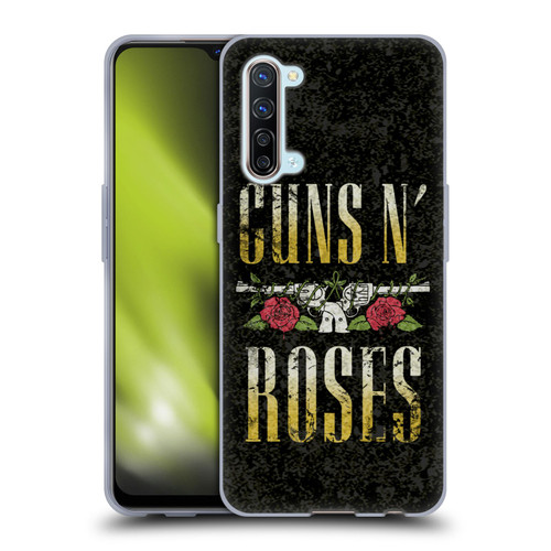 Guns N' Roses Key Art Text Logo Pistol Soft Gel Case for OPPO Find X2 Lite 5G