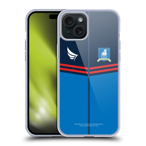 Ted Lasso Season 1 Graphics Jacket Soft Gel Case for Apple iPhone 15 Plus