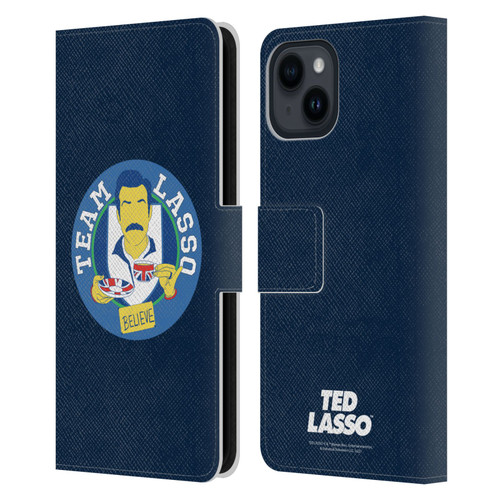 Ted Lasso Season 1 Graphics Team Lasso Leather Book Wallet Case Cover For Apple iPhone 15