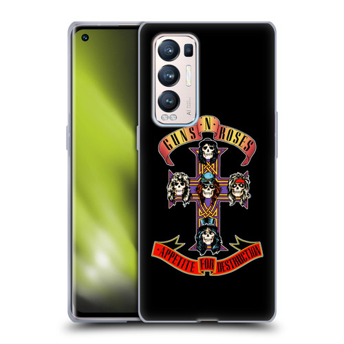 Guns N' Roses Key Art Appetite For Destruction Soft Gel Case for OPPO Find X3 Neo / Reno5 Pro+ 5G
