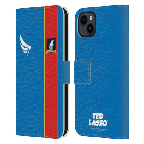 Ted Lasso Season 1 Graphics Jersey Leather Book Wallet Case Cover For Apple iPhone 15 Plus