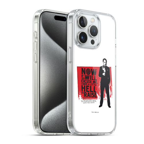 Supernatural Graphic Sam, Dean & Castiel Soft Gel Case for Apple iPhone 15 Pro & MagSafe
