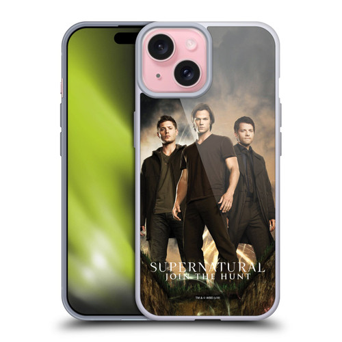Supernatural Key Art Sam, Dean & Castiel 2 Soft Gel Case for Apple iPhone 15 & MagSafe