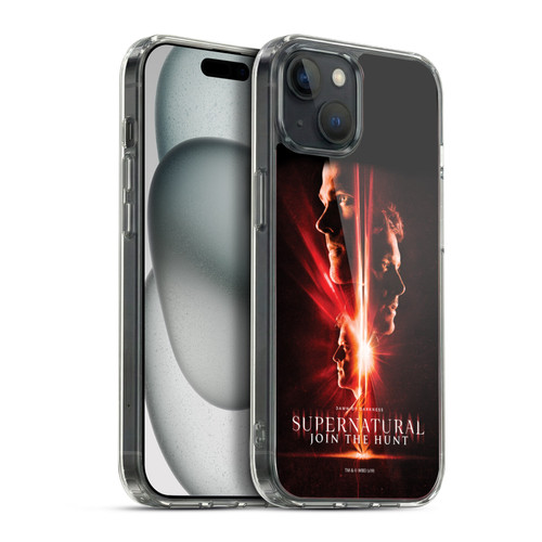 Supernatural Key Art Sam, Dean & Castiel Soft Gel Case for Apple iPhone 15 Plus & MagSafe