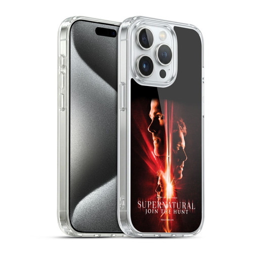 Supernatural Key Art Sam, Dean & Castiel Soft Gel Case for Apple iPhone 15 Pro & MagSafe