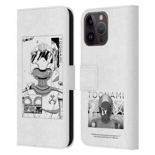Toonami Graphics Comic Leather Book Wallet Case Cover For Apple iPhone 15 Pro Max