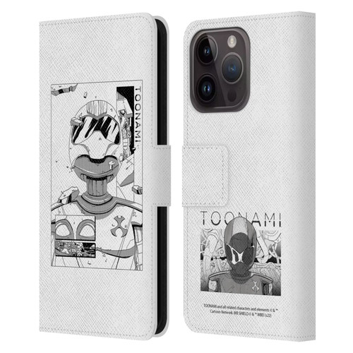 Toonami Graphics Comic Leather Book Wallet Case Cover For Apple iPhone 15 Pro