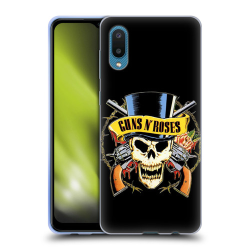 Guns N' Roses Key Art Top Hat Skull Soft Gel Case for Samsung Galaxy A02/M02 (2021)