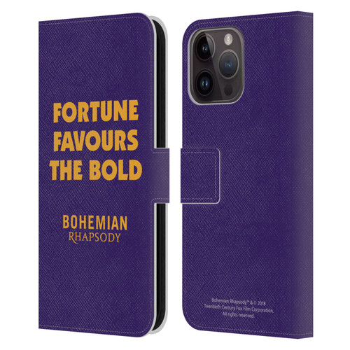 Queen Bohemian Rhapsody Fortune Quote Leather Book Wallet Case Cover For Apple iPhone 15 Pro Max
