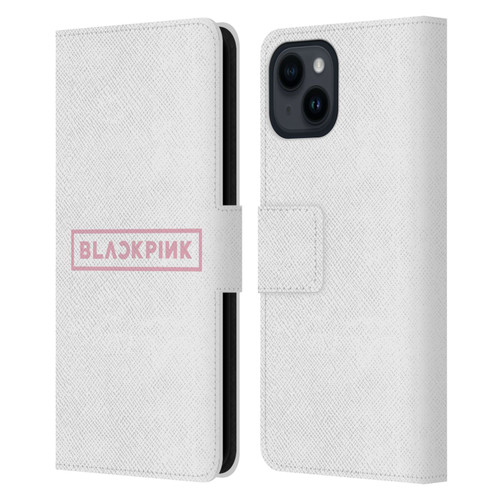 Blackpink The Album Logo Leather Book Wallet Case Cover For Apple iPhone 15