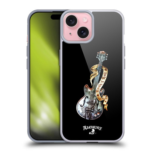 Alchemy Gothic Illustration Rock'it 56 Guitar Soft Gel Case for Apple iPhone 15