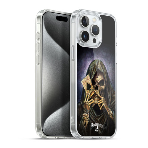 Alchemy Gothic Skull And Cards Reaper's Ace Soft Gel Case for Apple iPhone 15 Pro Max & MagSafe