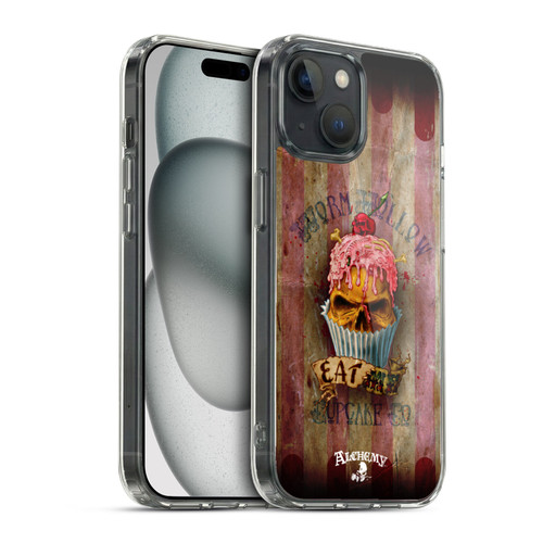 Alchemy Gothic Skull Eat Me Cupcake Soft Gel Case for Apple iPhone 15