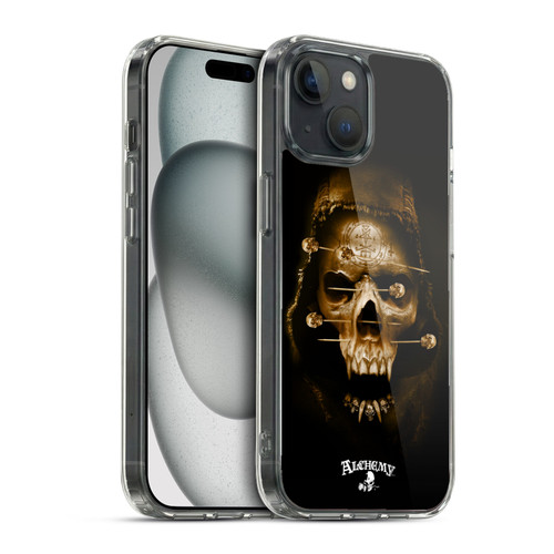 Alchemy Gothic Skull Death Fetish Soft Gel Case for Apple iPhone 15