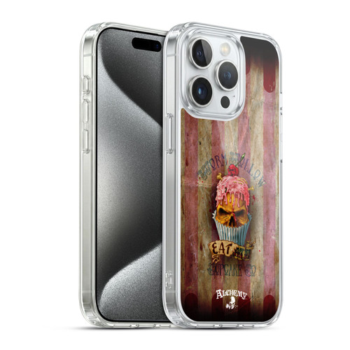 Alchemy Gothic Skull Eat Me Cupcake Soft Gel Case for Apple iPhone 15 Pro