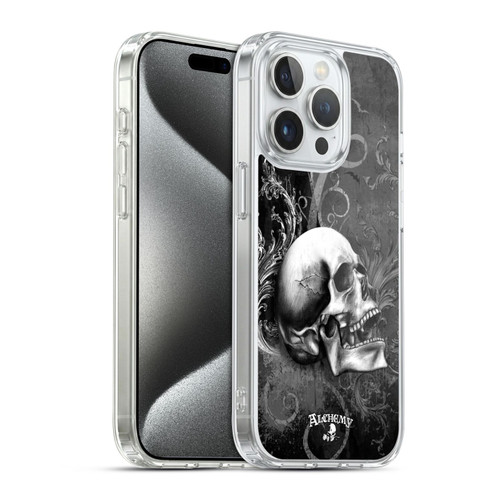 Alchemy Gothic Skull De Profundis Soft Gel Case for Apple iPhone 15 Pro