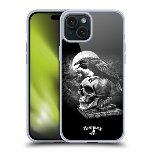 Alchemy Gothic Wing Poe's Raven Soft Gel Case for Apple iPhone 15 Plus