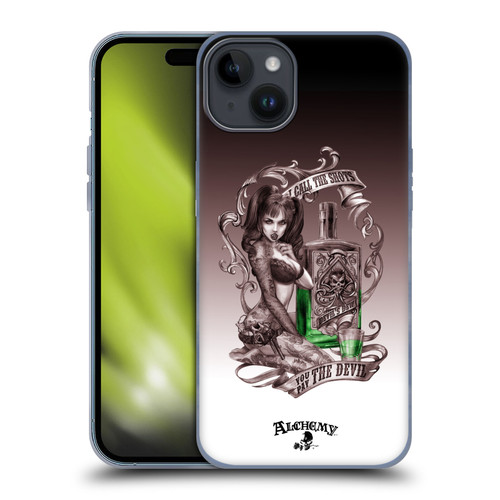 Alchemy Gothic Woman Devil's Green Dew Soft Gel Case for Apple iPhone 15 Plus