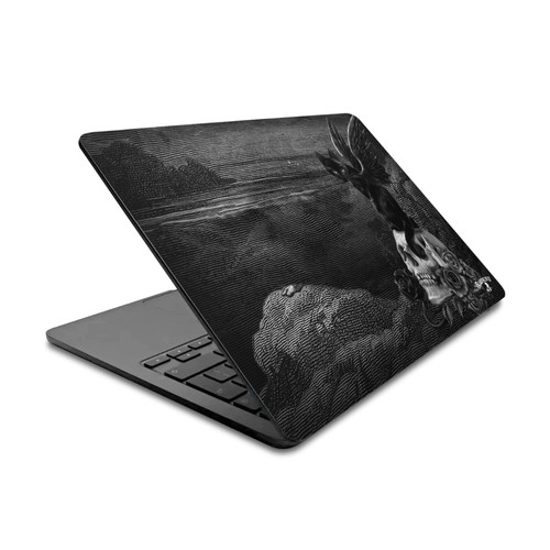 Alchemy Gothic Dark Nine Lives Of Poe Skull Cat Vinyl Sticker Skin Decal Cover for Apple MacBook Air 13.6" A2681 (2022)