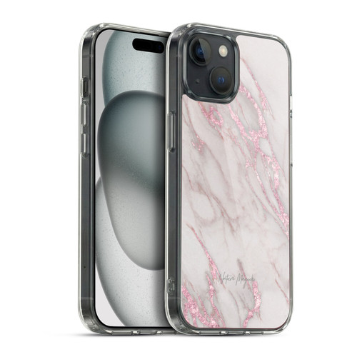 Nature Magick Marble Metallics Pink Soft Gel Case for Apple iPhone 15 Plus & MagSafe