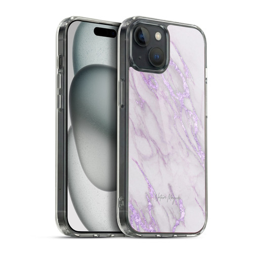 Nature Magick Marble Metallics Purple Soft Gel Case for Apple iPhone 15 Plus & MagSafe