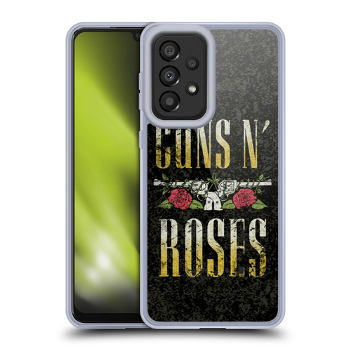 Guns N' Roses Key Art Text Logo Pistol Soft Gel Case for Samsung Galaxy A33 5G (2022)