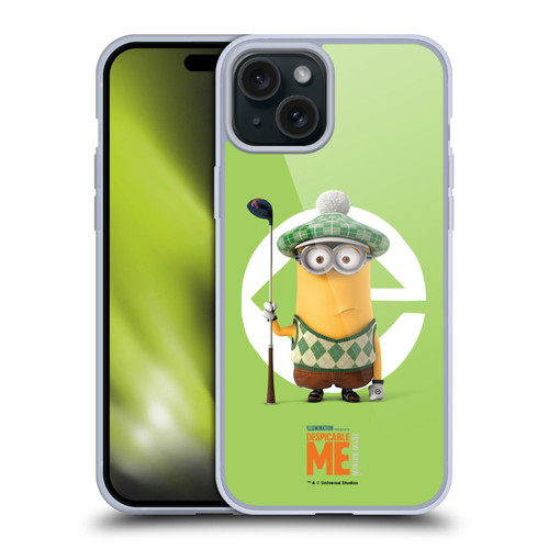 Despicable Me Minions Kevin Golfer Costume Soft Gel Case for Apple iPhone 15 Plus
