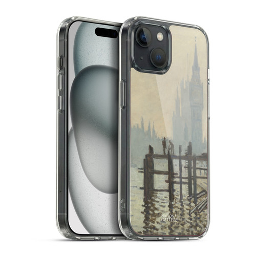 The National Gallery Art Monet Thames Soft Gel Case for Apple iPhone 15 Plus & MagSafe
