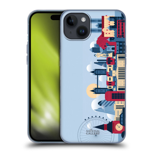 The National Gallery Art London Skyline Soft Gel Case for Apple iPhone 15 Plus
