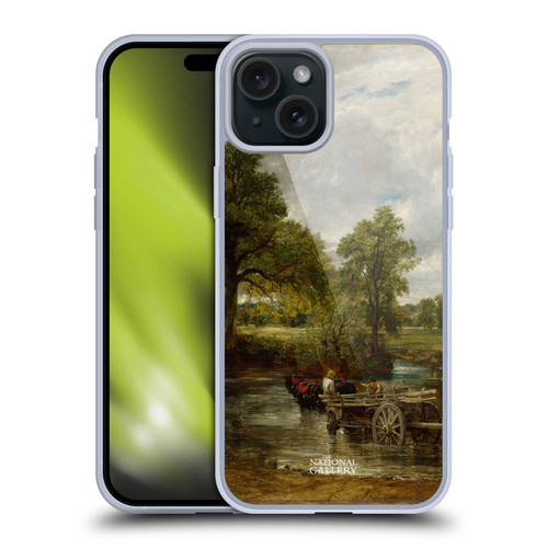 The National Gallery Nature The Hay Wain Soft Gel Case for Apple iPhone 15 Plus & MagSafe