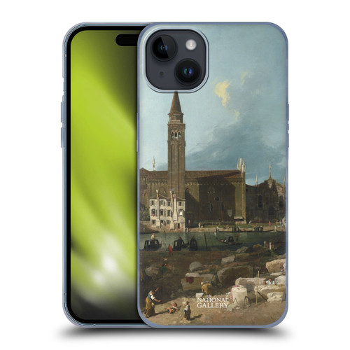 The National Gallery Nature The Stonemason's Yard Soft Gel Case for Apple iPhone 15 Plus