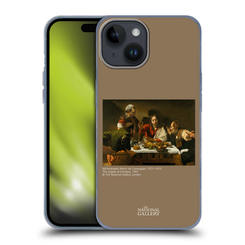 The National Gallery People The Supper At Emmaus Soft Gel Case for Apple iPhone 15