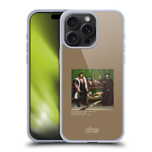 The National Gallery People Holbein The Ambassadors Soft Gel Case for Apple iPhone 15 Pro Max