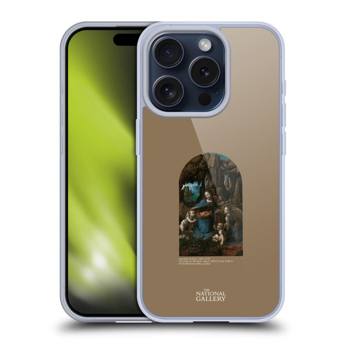 The National Gallery Religious & Mythological The Virgin Of The Rocks Soft Gel Case for Apple iPhone 15 Pro & MagSafe