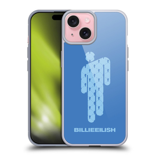 Billie Eilish Key Art Blohsh Blue Soft Gel Case for Apple iPhone 15 & MagSafe