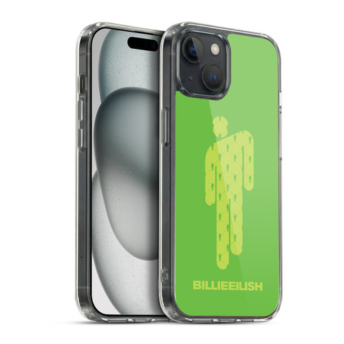 Billie Eilish Key Art Blohsh Green Soft Gel Case for Apple iPhone 15 Plus & MagSafe
