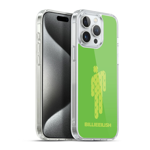 Billie Eilish Key Art Blohsh Green Soft Gel Case for Apple iPhone 15 Pro Max & MagSafe
