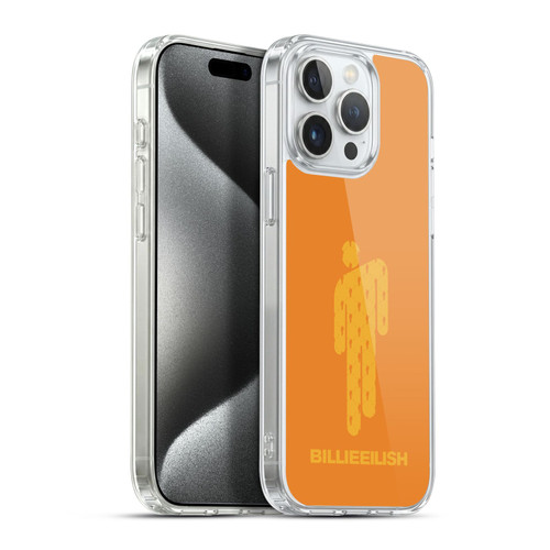 Billie Eilish Key Art Blohsh Orange Soft Gel Case for Apple iPhone 15 Pro Max & MagSafe