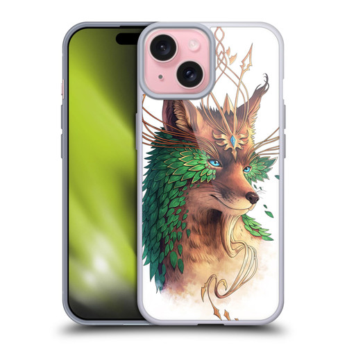 Jonas "JoJoesArt" Jödicke Wildlife Fox Coloured Soft Gel Case for Apple iPhone 15