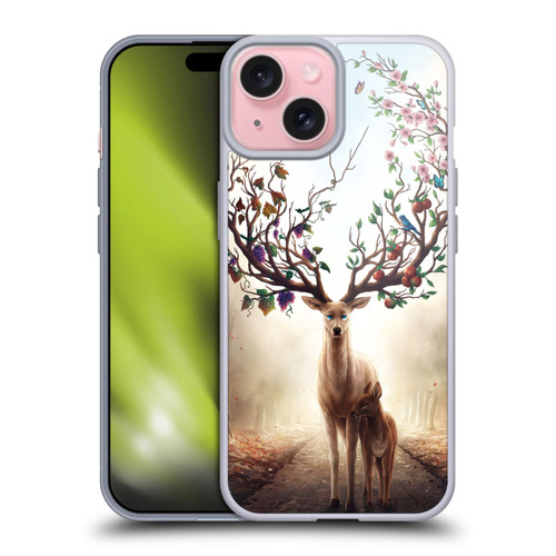Jonas "JoJoesArt" Jödicke Wildlife Seasons Soft Gel Case for Apple iPhone 15