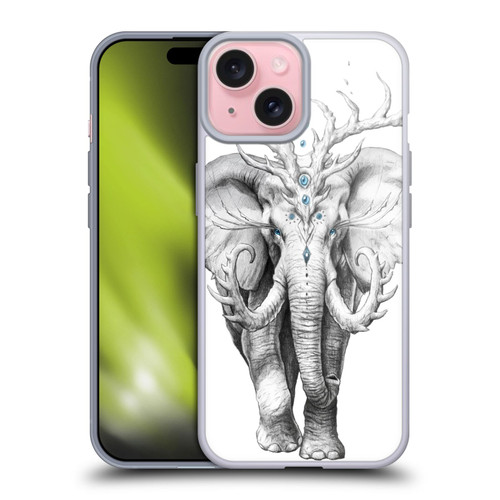 Jonas "JoJoesArt" Jödicke Wildlife 2 Elephant Soul Soft Gel Case for Apple iPhone 15