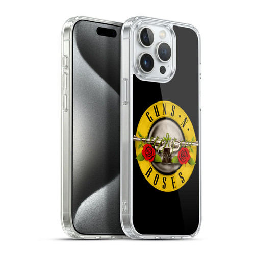 Guns N' Roses Key Art Bullet Logo Soft Gel Case for Apple iPhone 15 Pro Max & MagSafe