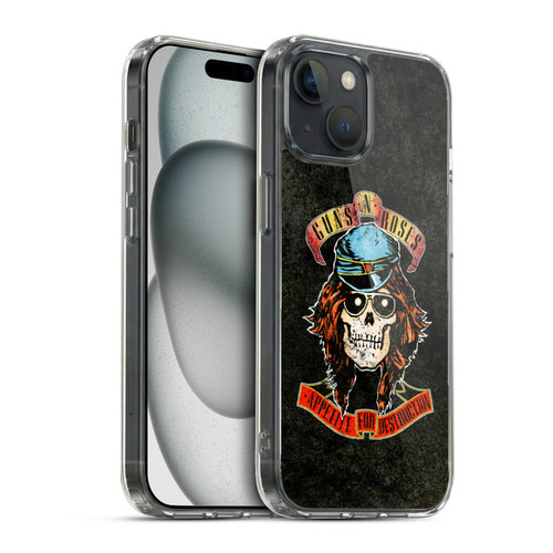 Guns N' Roses Vintage Rose Soft Gel Case for Apple iPhone 15